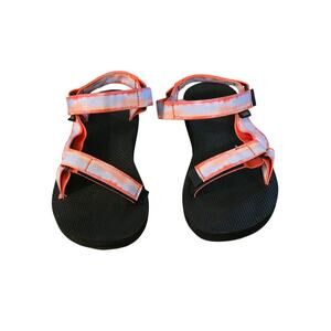 Teva Original Universal Tie-dye Sorbet Red Women Casual Sandal Size 9